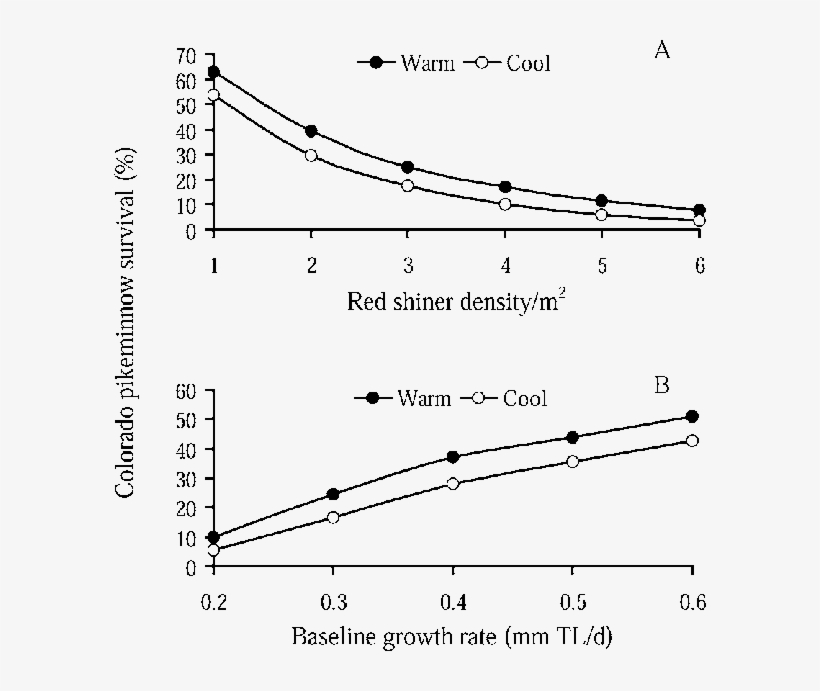 Simulated Effects Of Red Shiner Predator Density And - Plot, transparent png