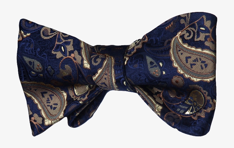 Majestic Blue Bow Tie - Leather, transparent png