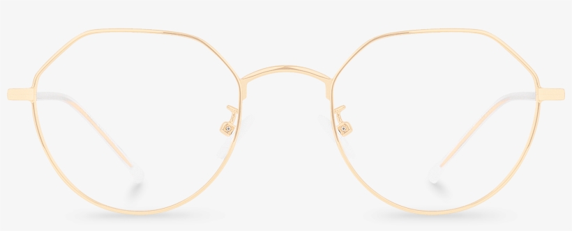 Front View Of Osbourne Gold Oval Glasses Made From - Osborne Gold Polette, transparent png