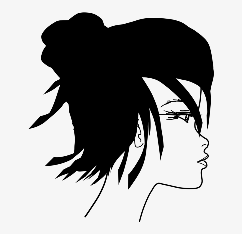 Face Silhouette Black And - Clip Art, transparent png