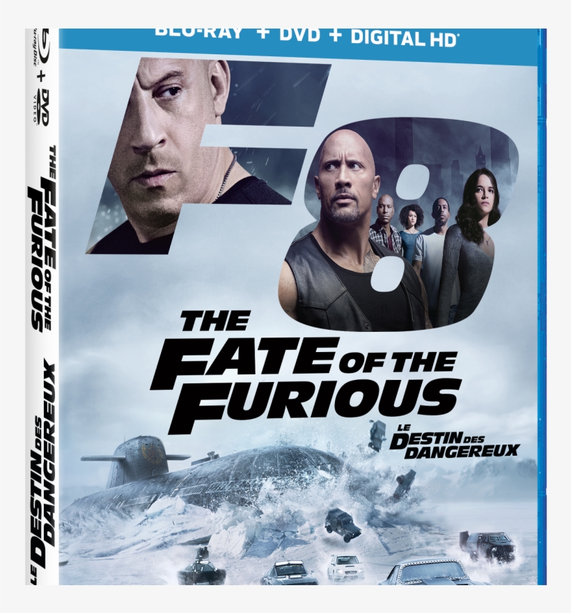 'the Fate Of The Furious' On Blu-ray - Fate Of The Furious Blu Ray, transparent png
