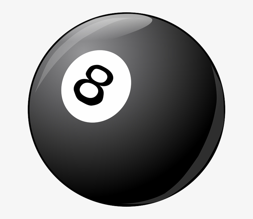 Billiard Ball, Billiard, Ball, Black Ball, Eight - Bola De Bilhar Png, transparent png