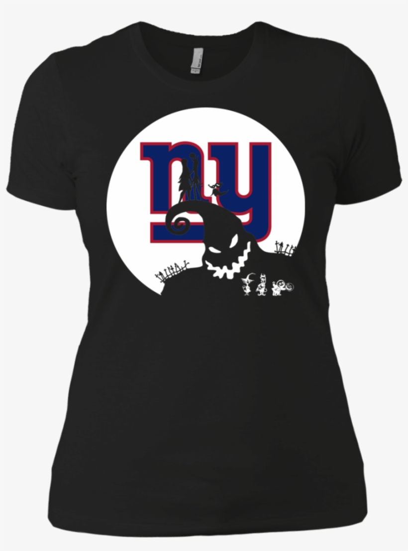 Jack Skellington And Sally New York Giants Halloween - T-shirt, transparent png