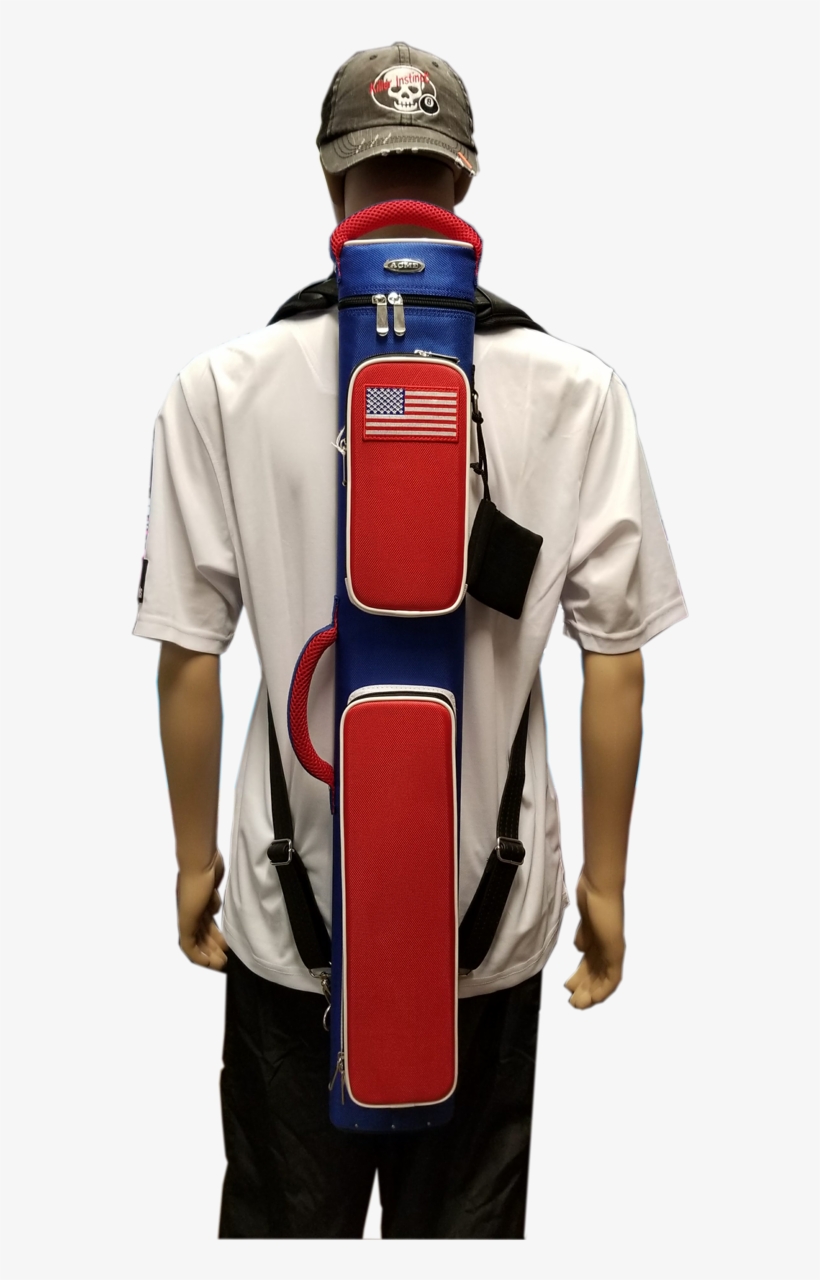 Red White And Blue Pool Cue Case, transparent png
