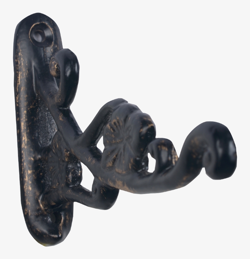 Scroll Work Antique Wall Hook - Antique, transparent png