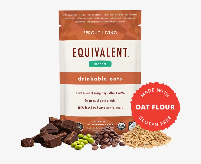 Our Mocha Combines Nutritious Organic Oats And Whole - Sprout Living Equivalent Spice, transparent png