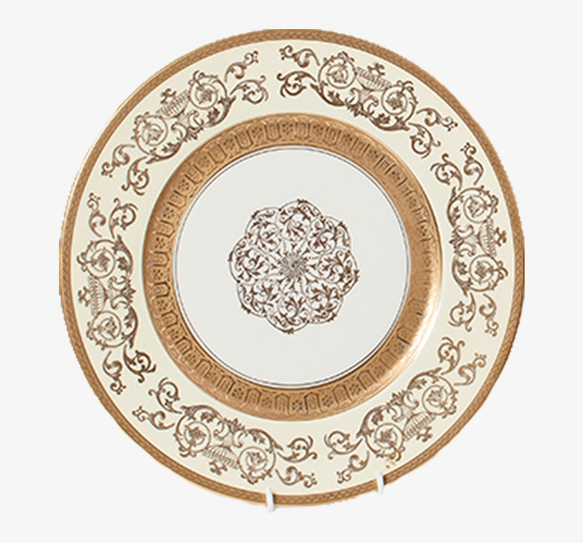 Gold Filigree Dinner Plates - Holiday To And From Labels, transparent png