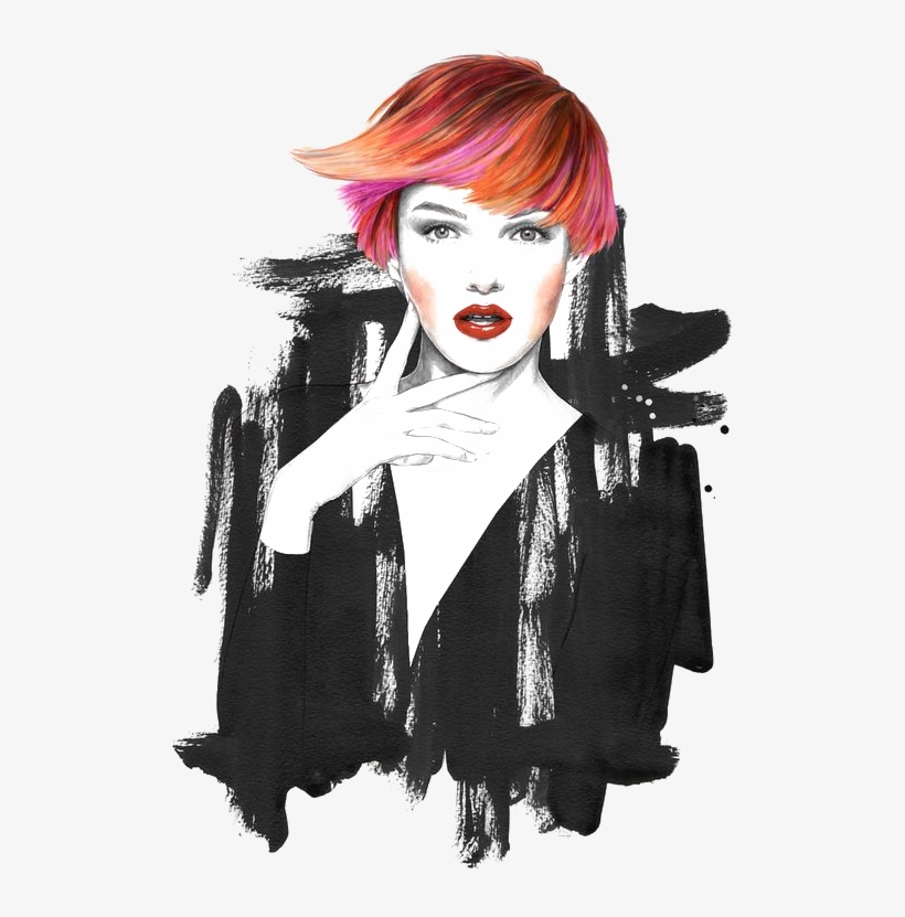 Illustration Hair Short, transparent png