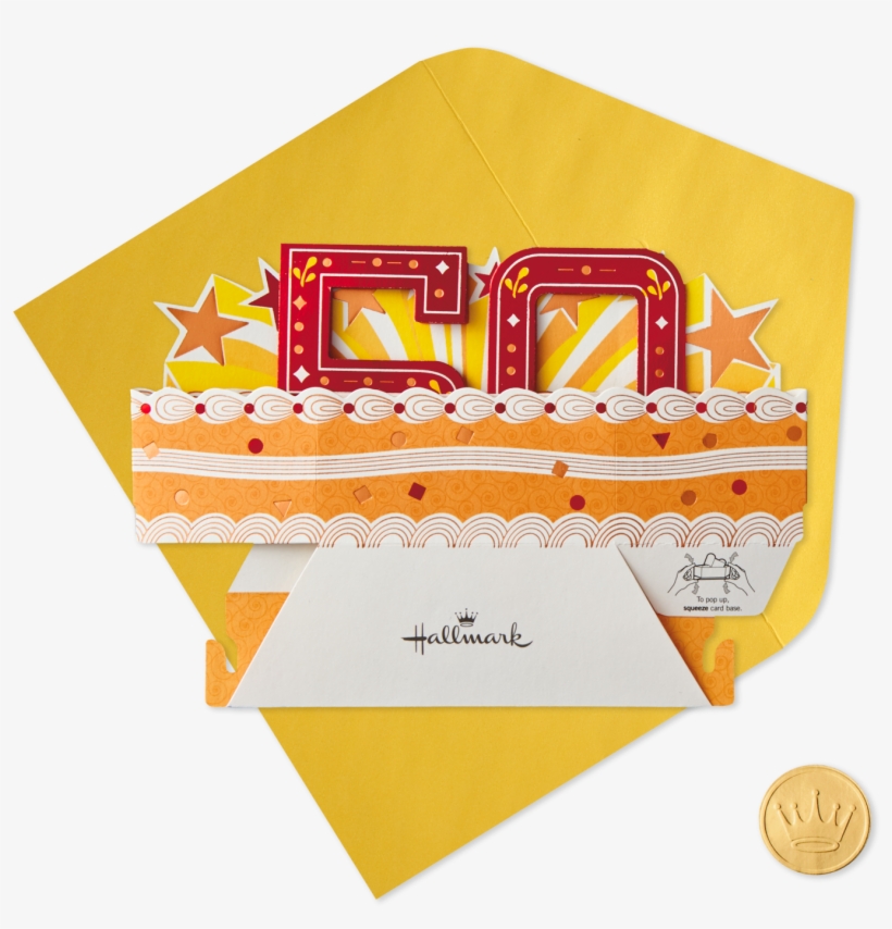 Here's To You Mini Pop Up 50th Birthday - Illustration, transparent png