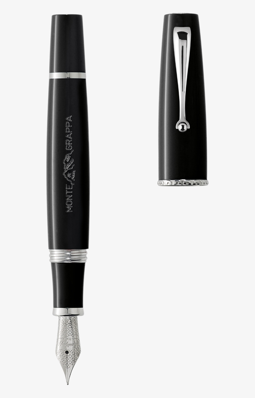 Monte Grappa By Montegrappa Fountain Pen, Black, 14k - Montegrappa, transparent png