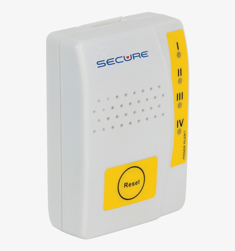 Caregiver Pager Receiver W/belt Clip - Label, transparent png