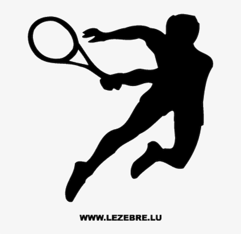 Sticker Joueur Tennis - Tenis Stencil, transparent png