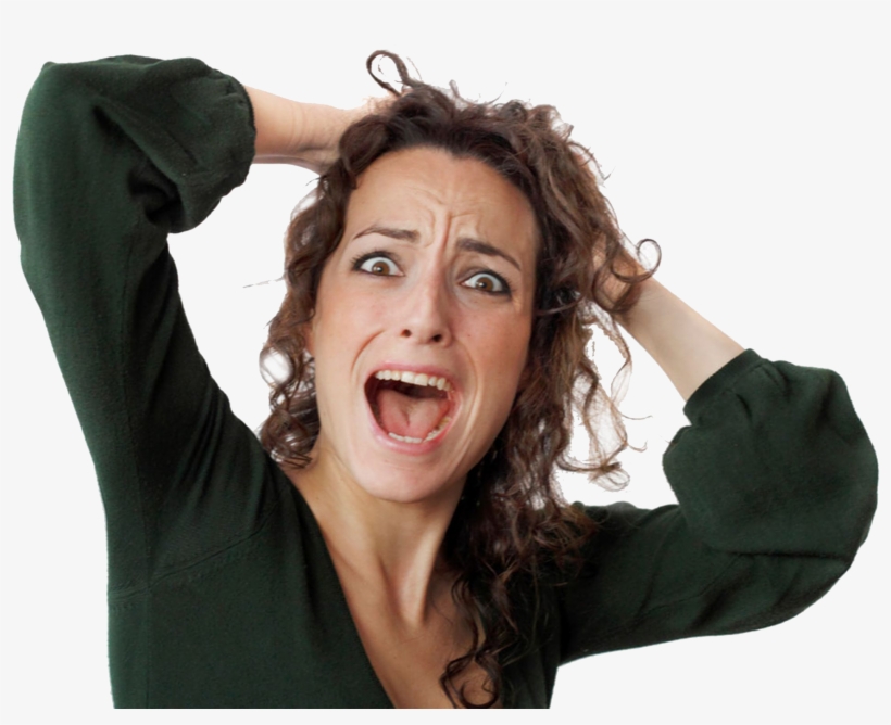 Stressed Woman White Background, transparent png