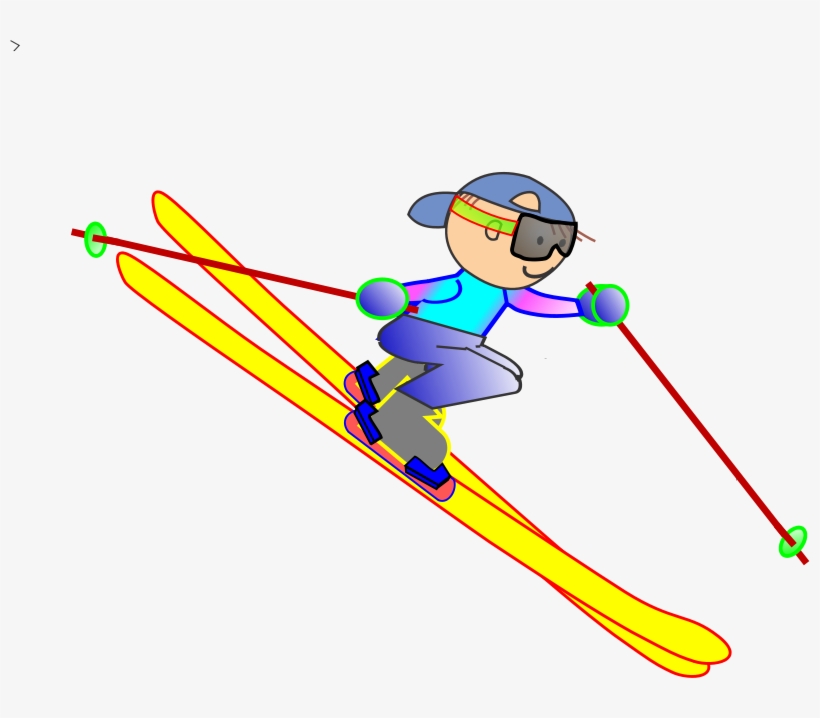 Ski Clipart Slalom Skiing - Zimné Športy Pre Deti, transparent png