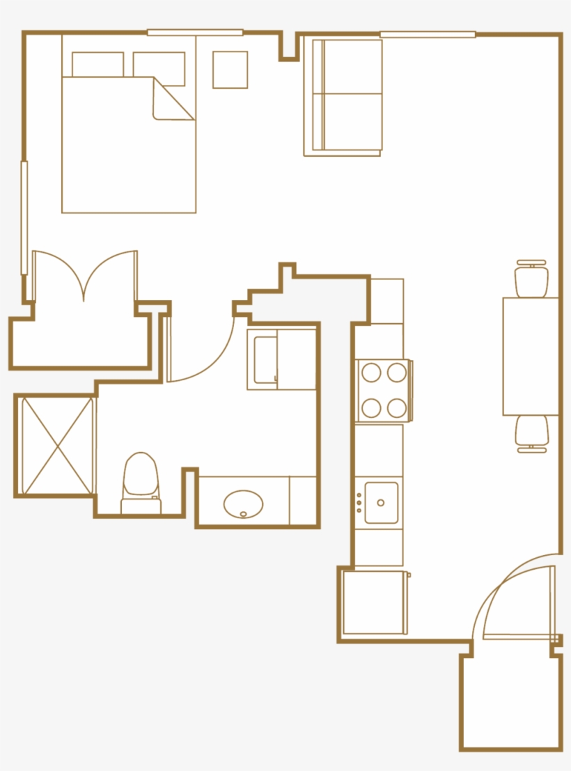 Studio Floor Plan - Floor Plan, transparent png