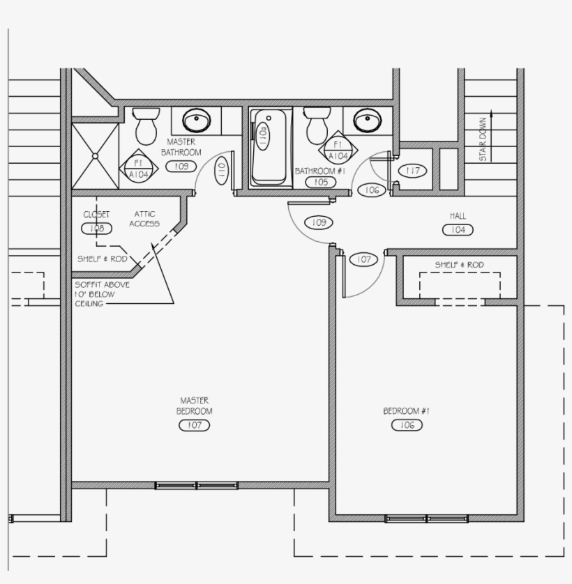 Upper Floor Plan - Floor Plan, transparent png