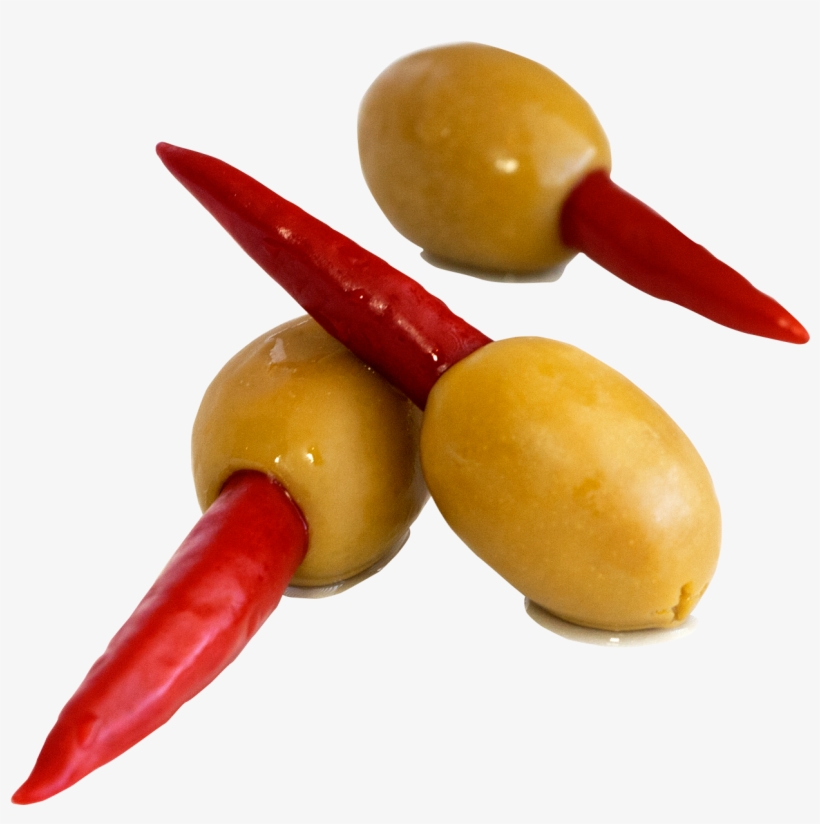 Turkish Red Pepper Stuffed Olives 4/2 - Olive, transparent png
