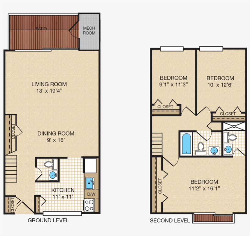 1067 Sq - Ft - Floor Plan, transparent png