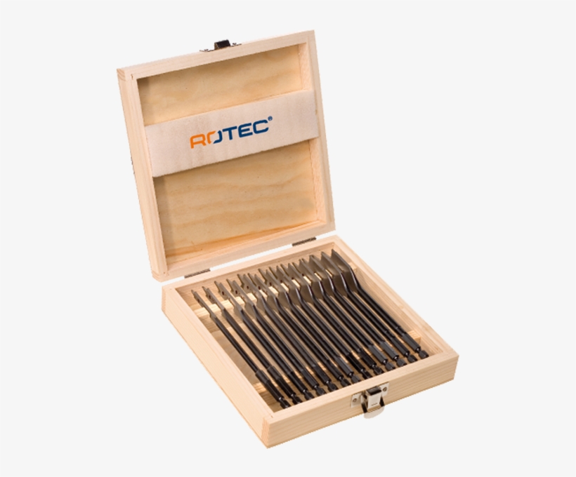 13 Piece Spade Drill Bit Set - Wood, transparent png
