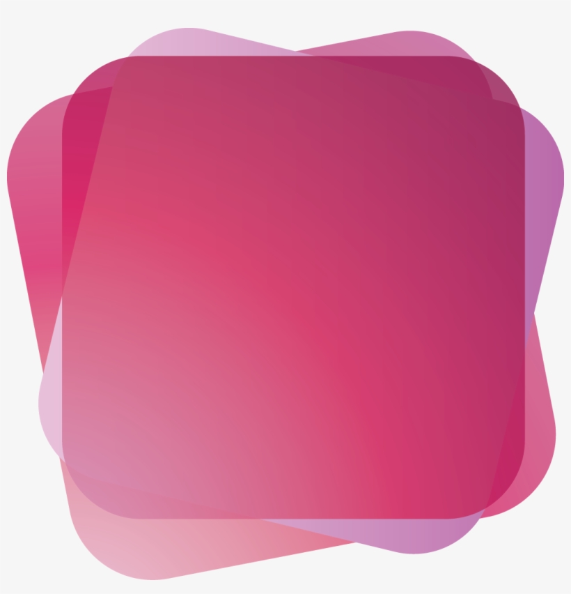 Pink Purple Round Square Shape Banner - Paper Product, transparent png