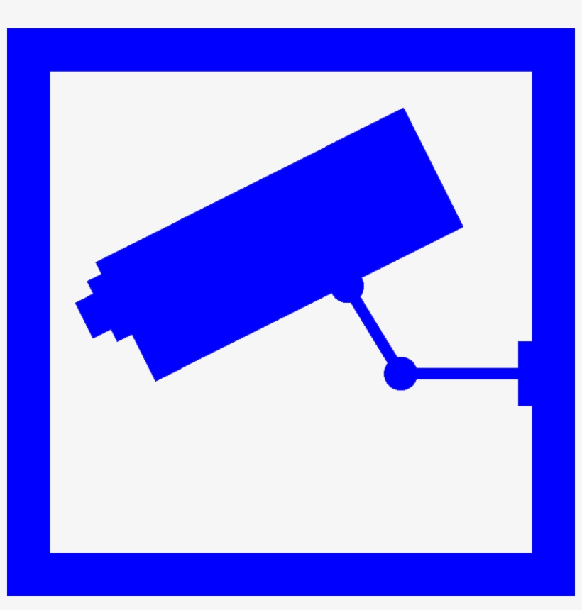 File - Camera Video - Png - Cctv Warning, transparent png