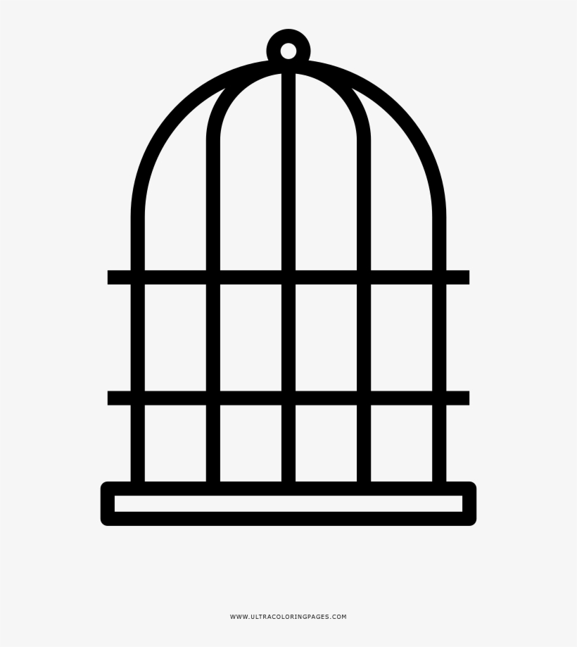 Jaula De Pájaros Página Para Colorear - Vector Graphics, transparent png