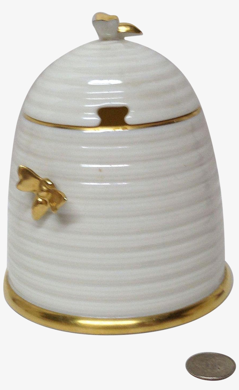 Charming Lenox Bee Hive Honey Pot Gold Bees - Coin, transparent png
