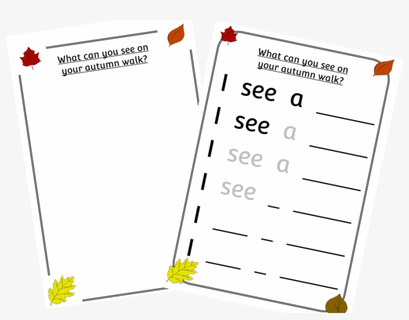 Autumnwalkcover - Eyfs Halloween Writing, transparent png