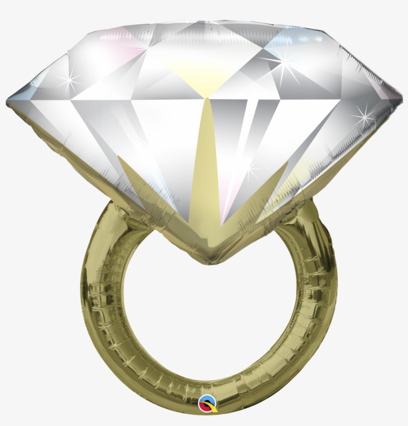 Diamond Wedding Ring - Ring Balloon Qualatex, transparent png