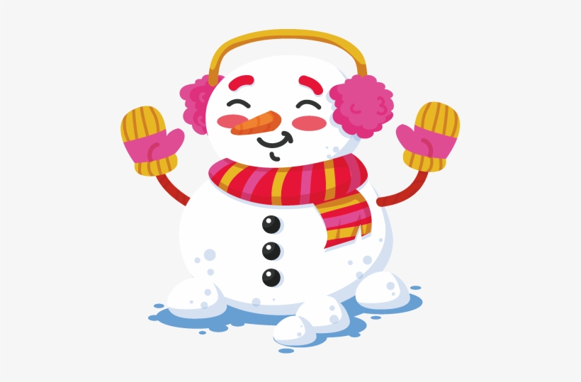 Snowman Beautiful Network Vector Graphics Smile Portable - Vector Graphics, transparent png