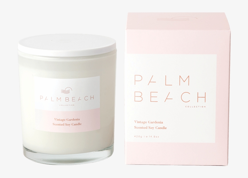 Vintage Gardenia Standard Candle - Cosmetics, transparent png