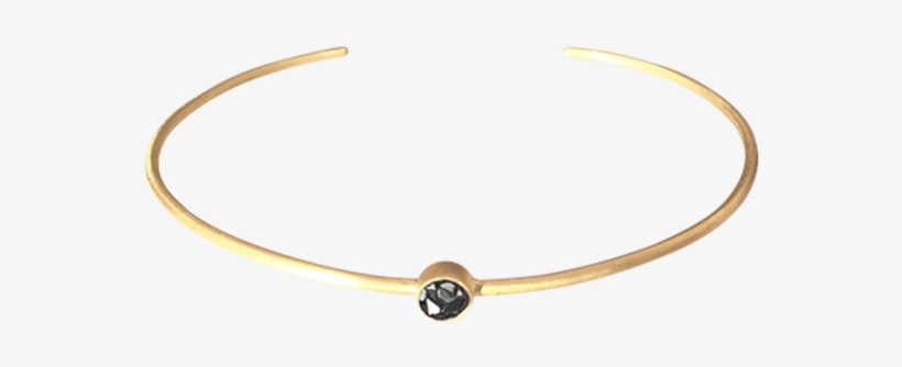 Raw Cut Diamond Thin Circle Bangle - Bangle, transparent png