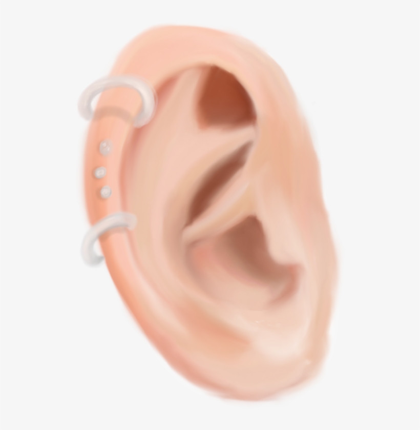 Self-piercing Trend Emerging As A Means Of Expression - Earrings, transparent png