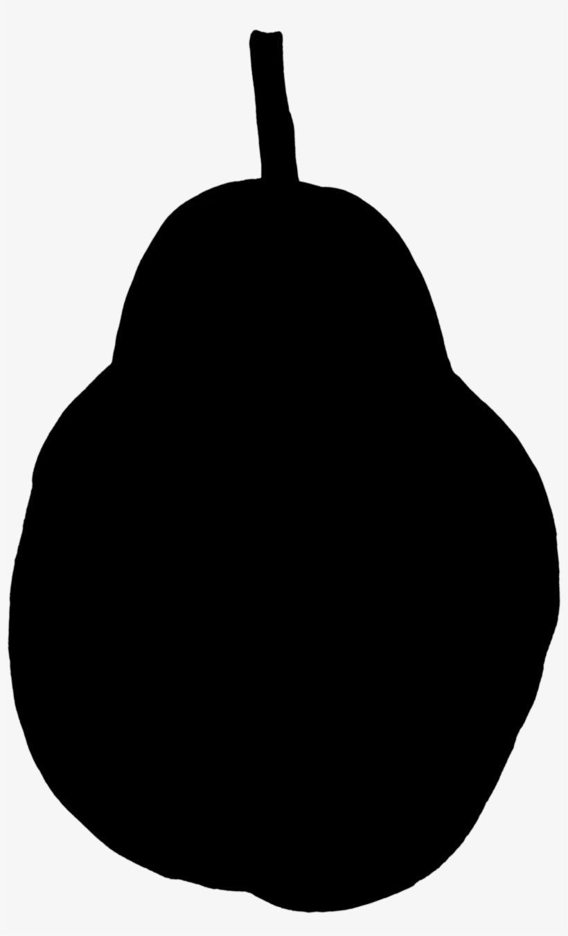 Pear Silhouette, transparent png