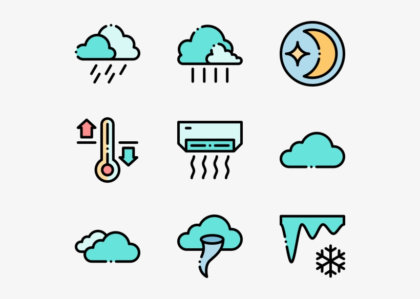 View Individual Icons Of Temperature Thermometer, transparent png