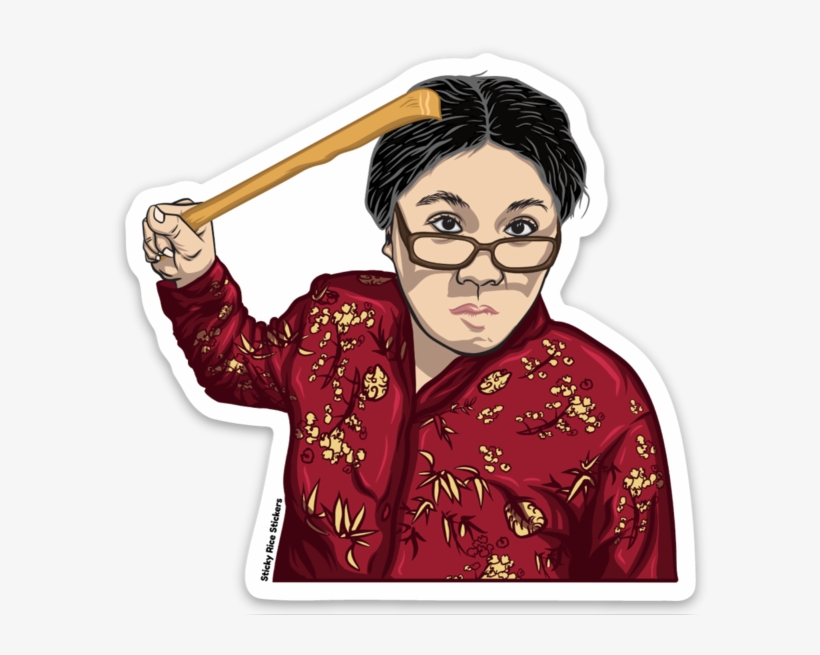 Angry Asian Mom, transparent png