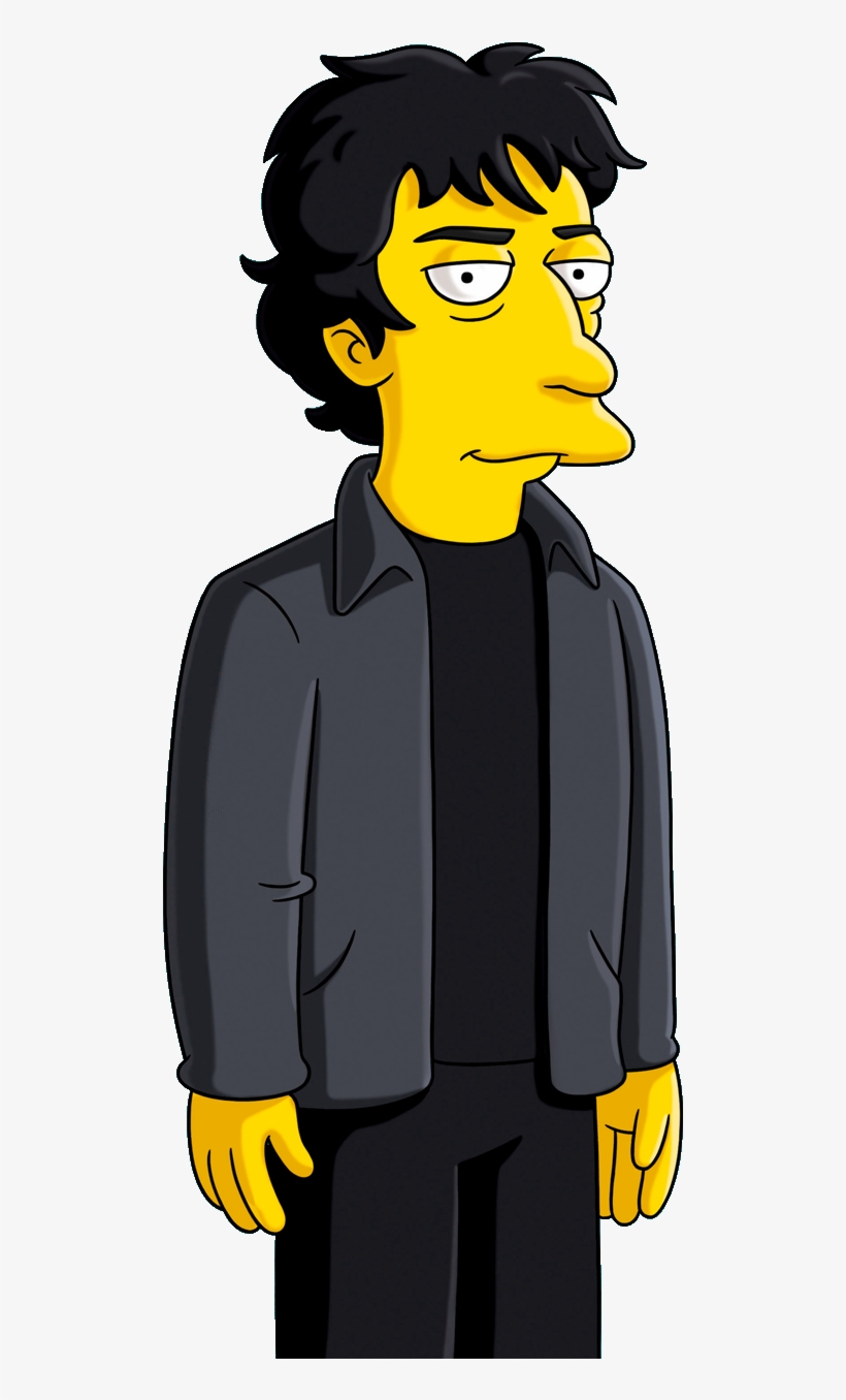 Neil Gaiman - The Simpsons, transparent png