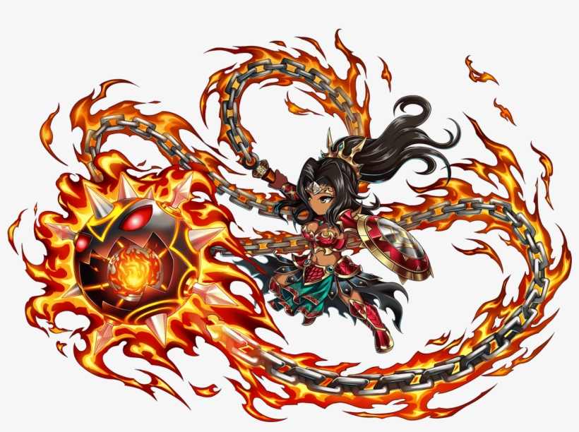 Pyro Flail Barbara - Brave Frontier Barbara Omni, transparent png