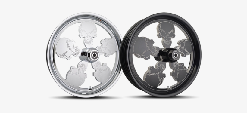 R - Skull Motorcycle Wheels, transparent png