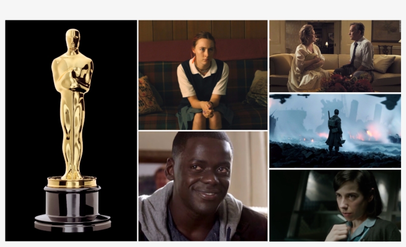 2018 Oscars Best Picture Lady Bird Get Out The Post - Academy Awards, transparent png