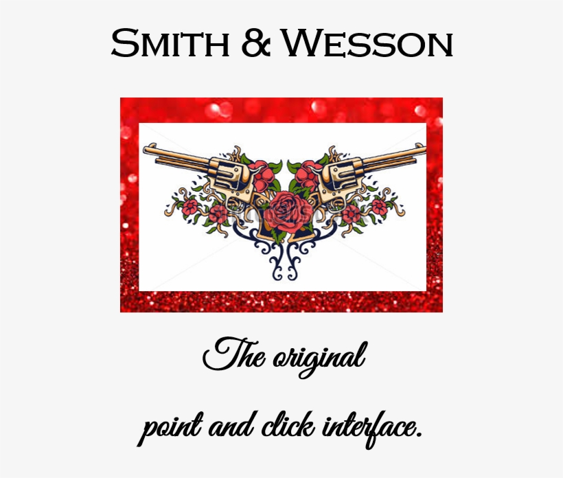 Smith & Wesson Hoodie And Matching Tank, Sizes S-xxl - Gun With A Flower, transparent png