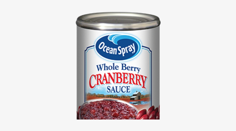 Cranberry Relish Clipart Ocean Spray - Cranberry Sauce In Can, transparent png