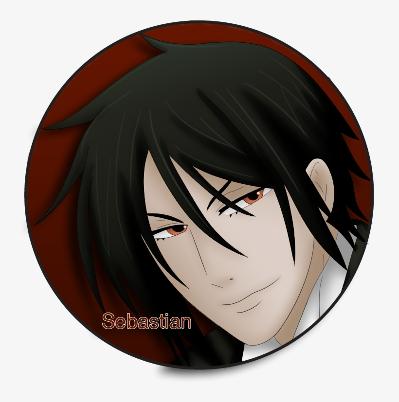 Home / Pin Back Buttons / Black Butler / Sebastian - Anime, transparent png