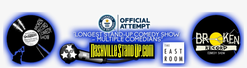 Broken Record Comedy Show Nashvillestandup - Guinness World Records, transparent png