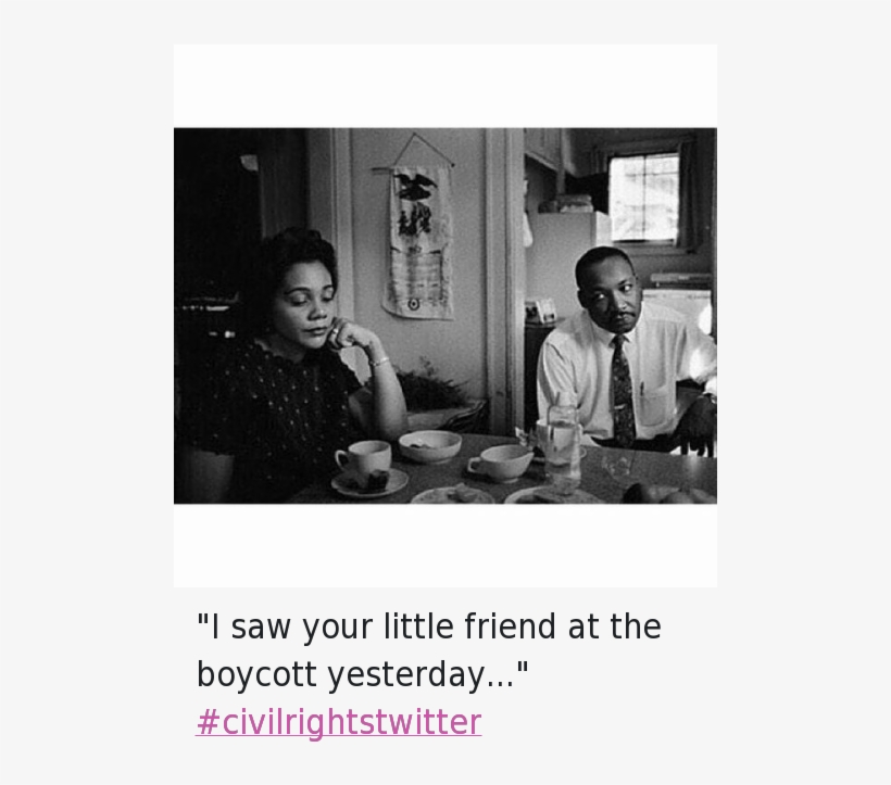 Bae, Civil Rights Twitter, And Coretta Scott King - Rare Martin Luther King, transparent png
