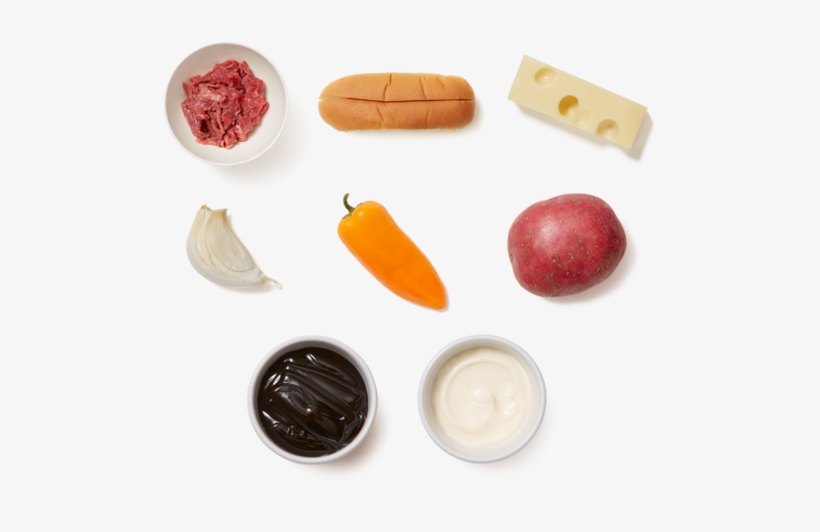 Philly-style Cheesesteaks With Roasted Potato Wedges - Cervelat, transparent png