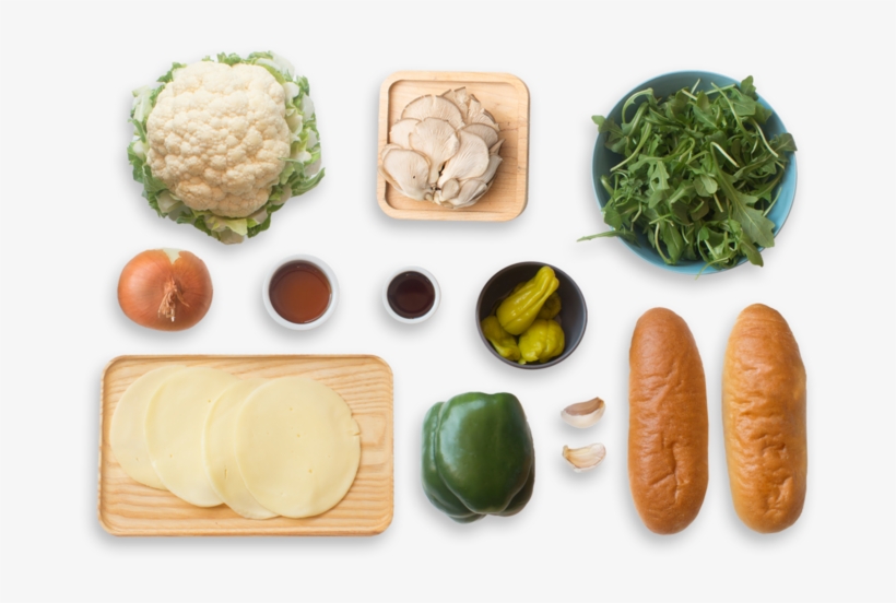 Cauliflower Cheesesteak Sandwiches With Warm Mushroom - Superfood, transparent png