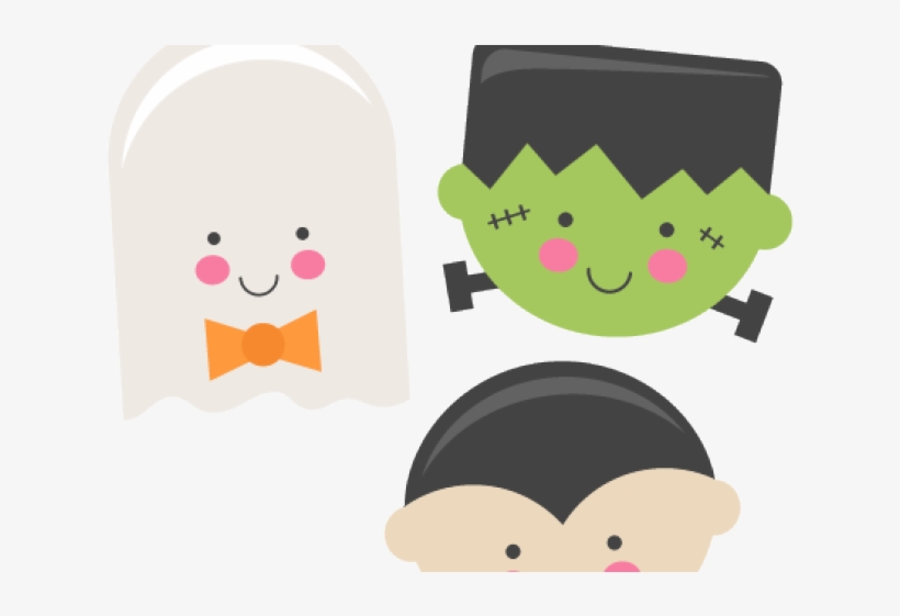 Digital Clipart Cute Monster - Cute Halloween Clipart Png, transparent png