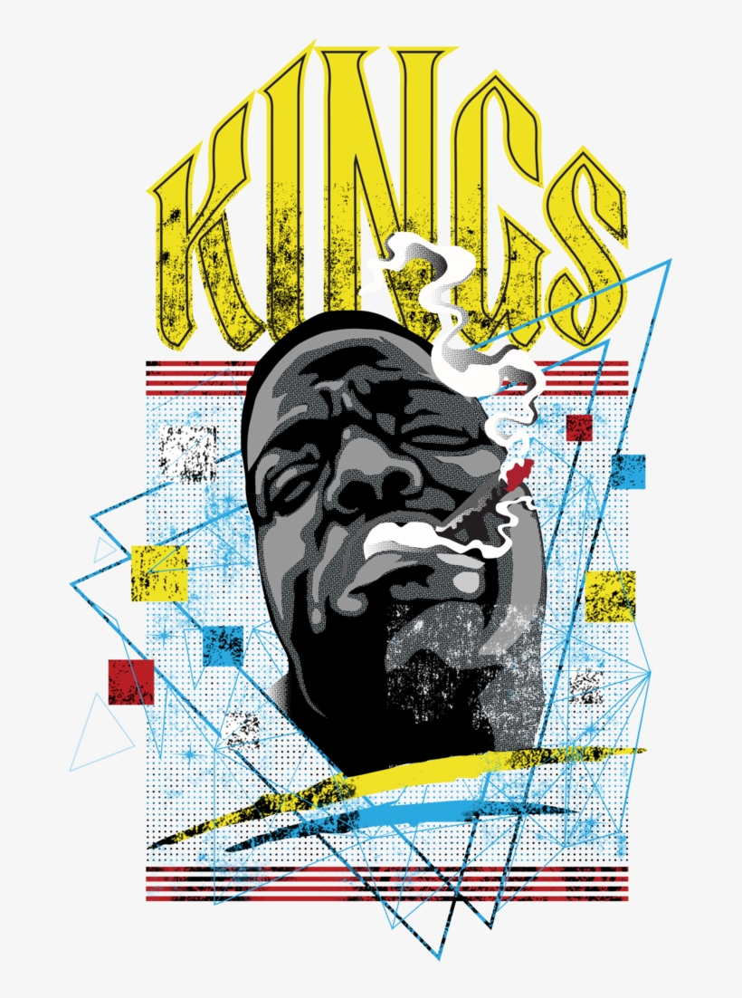 The Notorious Big Men's Printed Henley Poster 735x1040 PNG Download