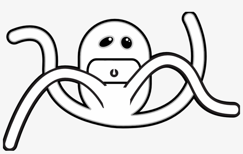 Monsters Black White Line Animal 999px 103 - Black And White Monsters Cartoon, transparent png